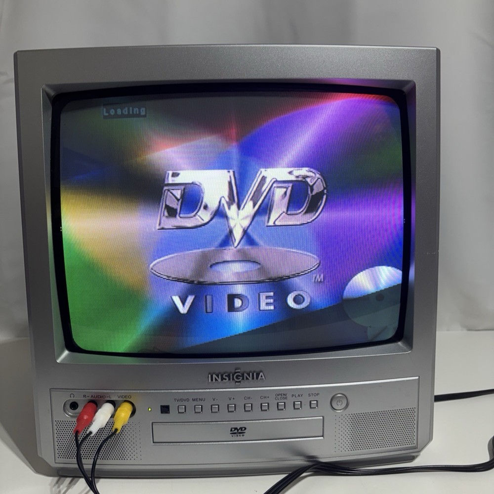 Insignia 13” CRT TV DVD Combo Player NS-13CTV Retro Gaming Tested Working
