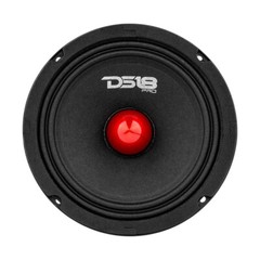 DS18 PRO-GM8.4B Car Speaker 8″ Midrange Red Aluminum Bullet 580W Max 4 Ohm 2pack