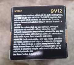 Duracell CopperTop 9 Volt Alkaline Batteries 9V12 (Pack of 12 Batteries)