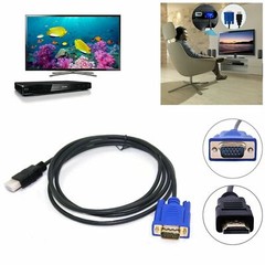 New HDMI Gold Male To VGA Female HD-15 Male 15Pin Adapter Cable 6FT 1080P US