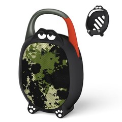 Cute Silicone Case Cover for JBL Clip 5,Anti-Scratch Schockproof Cartoon Black
