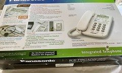 Panasonic KX-TSC12W White Integrated Telephone System Caller ID 3-Way Calling