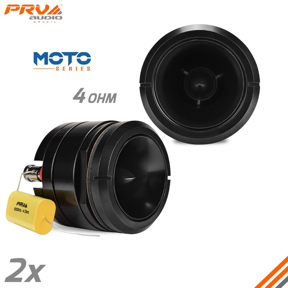 2x PRV Motorcycle Bullet Tweeter 2.25″ Short Horn 240W 4Ohm MT2.2TWB-4 Neodymium