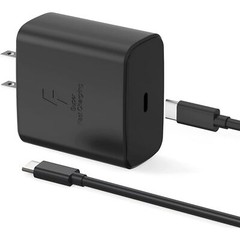 45W Universal Quick Charger Wall Adapter Type C Cable For Samsung Galaxy