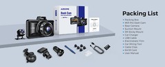 AZDOME Dual Lens Dash Cam ADAS 1080P FrontRear Car DVR Driving Recorder G-Sensor