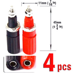 Amplifier Terminal Connector Binding Post Banana Plug Jack Socket Panel/Chassis