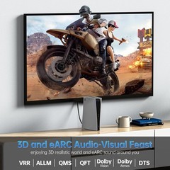8K HDMI 2.1 Cable 6FT – Unidirectional Fiber Optic Design, Dynamic HDR Support
