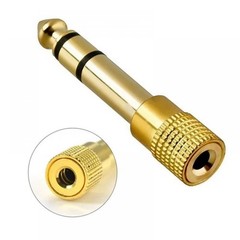 TRS Stereo Audio Headphone Adapter 6.5mm 1/4″ Male to 3.5mm 1/8″ Female Jack