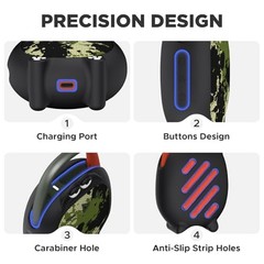Cute Silicone Case Cover for JBL Clip 5,Anti-Scratch Schockproof Cartoon Black