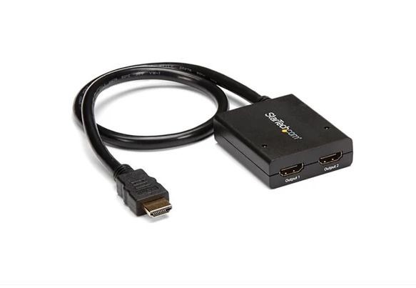 StarTech 4K HDMI 2-Port Video Splitter – 4K 30Hz – 1×2 Splitter – USB