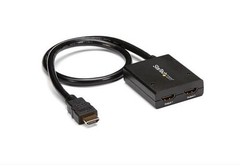 StarTech 4K HDMI 2-Port Video Splitter – 4K 30Hz – 1×2 Splitter – USB