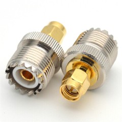 2/4PCS SMA Male Plug to UHF PL259 SO239 Female RF Connector Adapter Cable