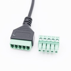 USB 2.0 A Female to 5 Pin Screw Connector w/ Shield Terminal Plug Adapter Cable