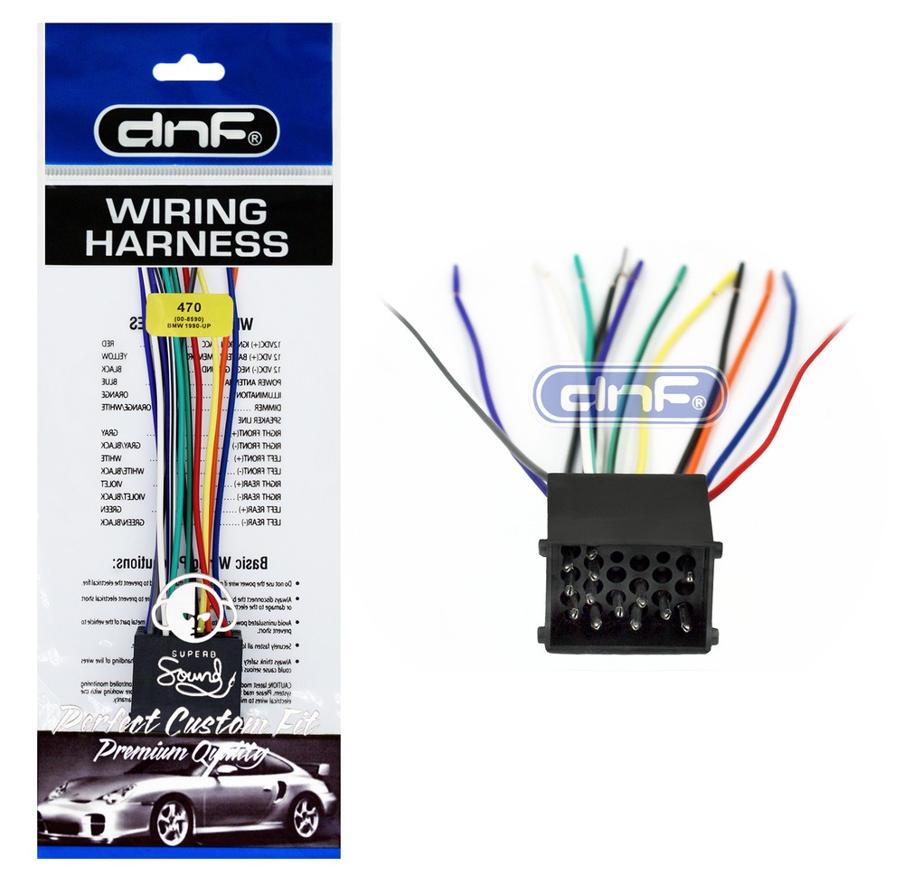 DNF Aftermarket Wiring Harness for Select BMW Vehicles 1990-2002 (70-8590)