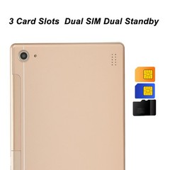 .›(Gold)8 Inch Tablet 6GB RAM 128GB ROM Dual SIM 4G LTE FHD Screen Dual