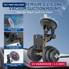 EWAY 4-Hole Direct Fit Suction Cup Mount for Backup Camera 4.3″/5″ Monitor, Knob