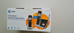 att 2 handset answering system AT&T Phone set caller id announce audio assist