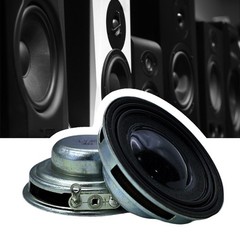 High Efficiency 3W 4Ω Mini Stereo Woofers Speaker 40mm PU Surround Two Magnets