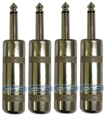 4 Pack DNF Custom 1/4″ Male TRS Audio Stereo Cord Jack Connector – Ships TODAY!
