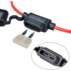 3X 12 Gauge Mini ATC 25A 30A Fuse Holder In-Line AWG Wire Copper 12 Volt Blade