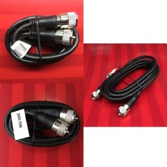 NEW 3 ft, 6 ft and 12 ft combo-pack RG-8X coaxial antenna cables UHF male PL-259