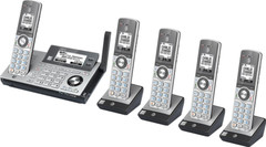 AT&T 5 Handset Connect to Cell Expandable Cordless Phone System with Call Block