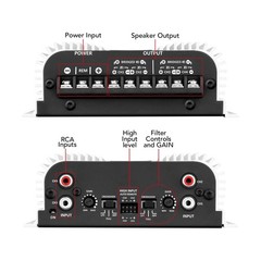 Taramps TS 400×4 Automatic High Level Input 400W RMS 4 Channel Amplifier