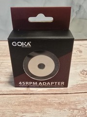 Vinyl Record Silver Aluminum Solid Dome Adaptor For 45 Rpm Records