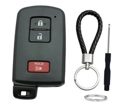 Key Fob Shell Case Replacement Fits for Toyota Tacoma Tundra RAV4 3 Buttons