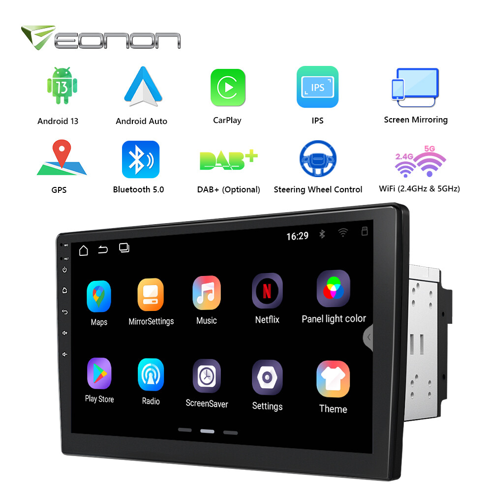 Android 13 Car Stereo GPS Navigation Radio Double Din WIFI 10.1 Inch CarPlay RDS