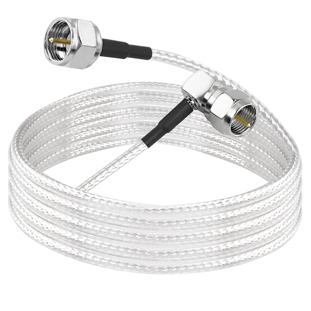 MEIRIYFA F Type Coaxial Right Angle Connector Cable,90° Angled to Straight F Typ