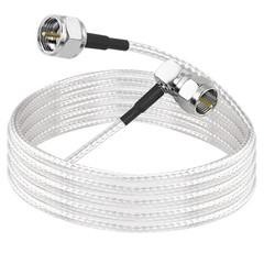 MEIRIYFA F Type Coaxial Right Angle Connector Cable,90° Angled to Straight F Typ