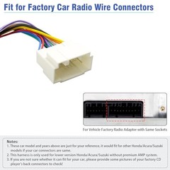 20Pin Aftermarket Radio Wiring Harness 8+8Px20P Connector for Honda 99-06