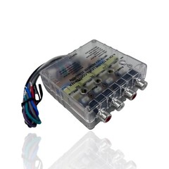4CH Hi Low RCA Line Converter + Built-in Remote Turn-On, Ground Loop Isolator