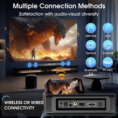 Barra De Sonido Con Subwoofer 240W 35 Pulgadas Desmontable Bluetooth En Oferta
