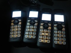 Panasonic Cordless Phone System Answering Machine 4 Handset Bluetooth