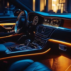 Upgrade 6 in 1 Ambient Strips 16 Million Color RGB LED Car Interior Light Kit US