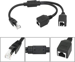 RJ45 1 to 2/3 Ways Splitter Adapter CAT7 CAT6 CAT5 LAN Ethernet Cable Connector