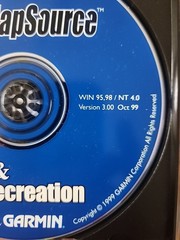 VINTAGE GARMIN MAP SOURCE UNITED STATES Roads & Recreation V 3.00 CD – ROM 1999