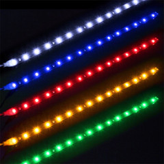 Lot Waterproof 12”/15 DC 12V Motor LED Strip Underbody Light For Car Motorcycle