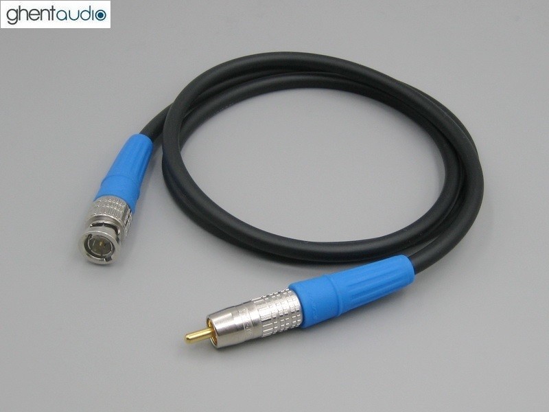 E09 (0.5m 1.5ft ) — True 75Ω Canare LV-61S RCA to BNC HiFi Coax Audio Cable