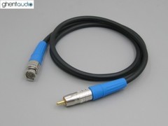 E09 (0.5m 1.5ft ) — True 75Ω Canare LV-61S RCA to BNC HiFi Coax Audio Cable