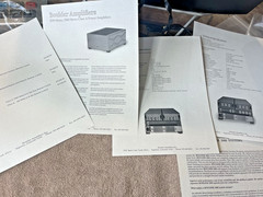 SEVERAL PAGES OF BOULDER COMPONENTS / INFORMATIVE INFORMATION / EXCELLENT COND.