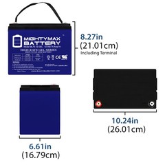 Mighty Max 12V 75AH GEL Replacement Battery for Quickie P300-P210-P320
