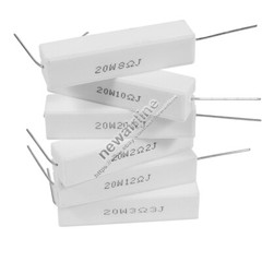 2pcs 20/30W 1-40 ohm Speaker Divider Crossover Wirewound Ceramic Cement Resistor