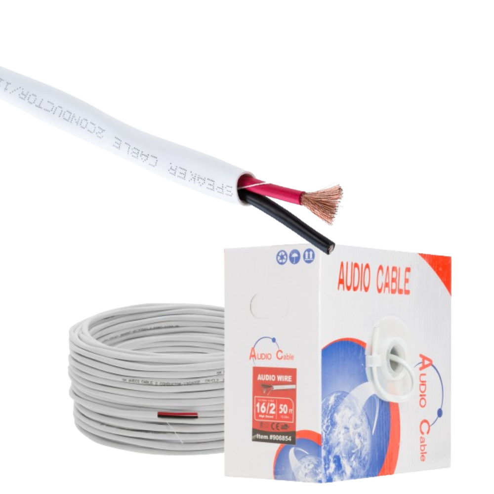 12 AWG Speaker Cable CL2 Audio Wire Indoor Low Voltage LED 50/100/250/500ft lot