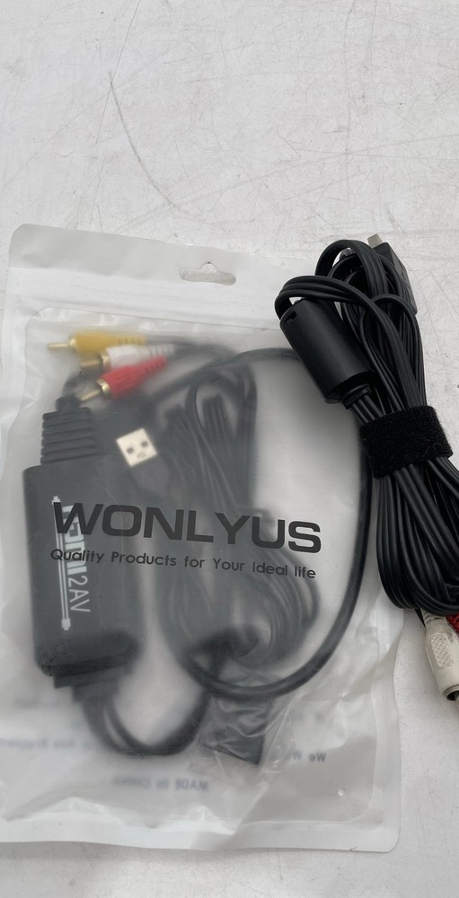 Wonlyus HDMI to RCA Converter HDMI2AV Video Audio Adapter Cable Lot of 2