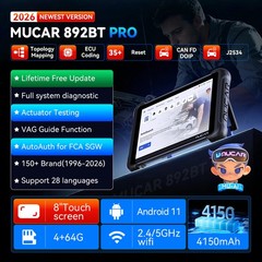 2026 MUCAR 892BT Pro J2534 AI Bidirectional 35 Resets Life Free Update Newest