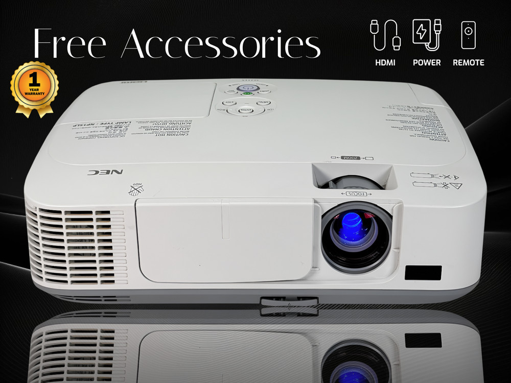 3LCD Projector for Golf or Racing Simulators 3100 Lumens 2160p + 1 Year Warranty
