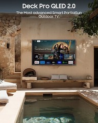 SYLVOX 43in QLED Outdoor TV Smart Google TV Waterproof 1000nits For Partial Sun